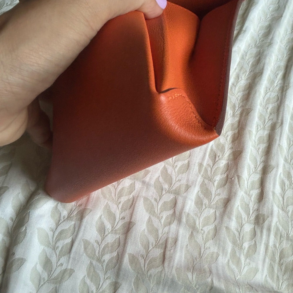 Hermes Orange and Yellow Leaf frutti Hermès Frutti Wallet - Picture 5 of 6